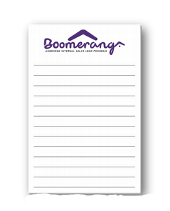 Boomerang 4x6 Sticky Notepad