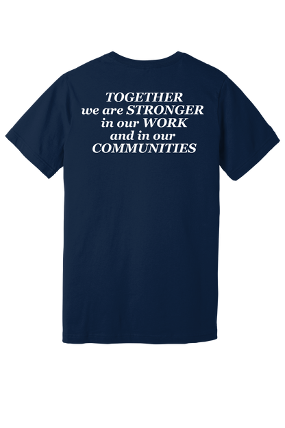 Aimbridge Cares Volunteer Navy Bella & Canvas Unisex Tee