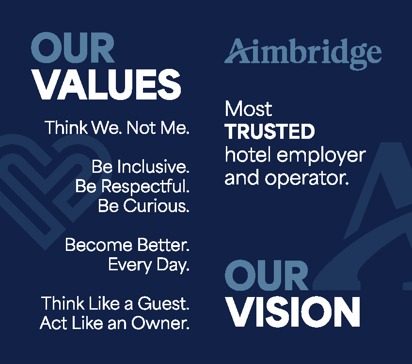 The Aimbridge Vision Values and Pillar Mission Cards