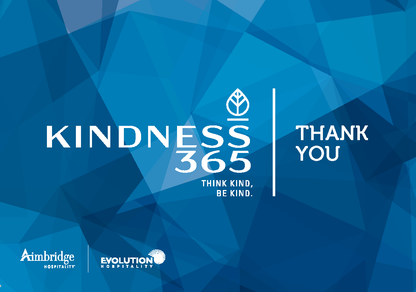 Aimbridge Kindness 365 Thank You Cards & Banner