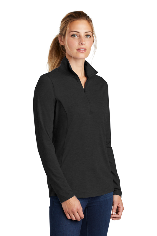 Women's Sport-Tek PosiCharge Tri-Blend Quarter Zip